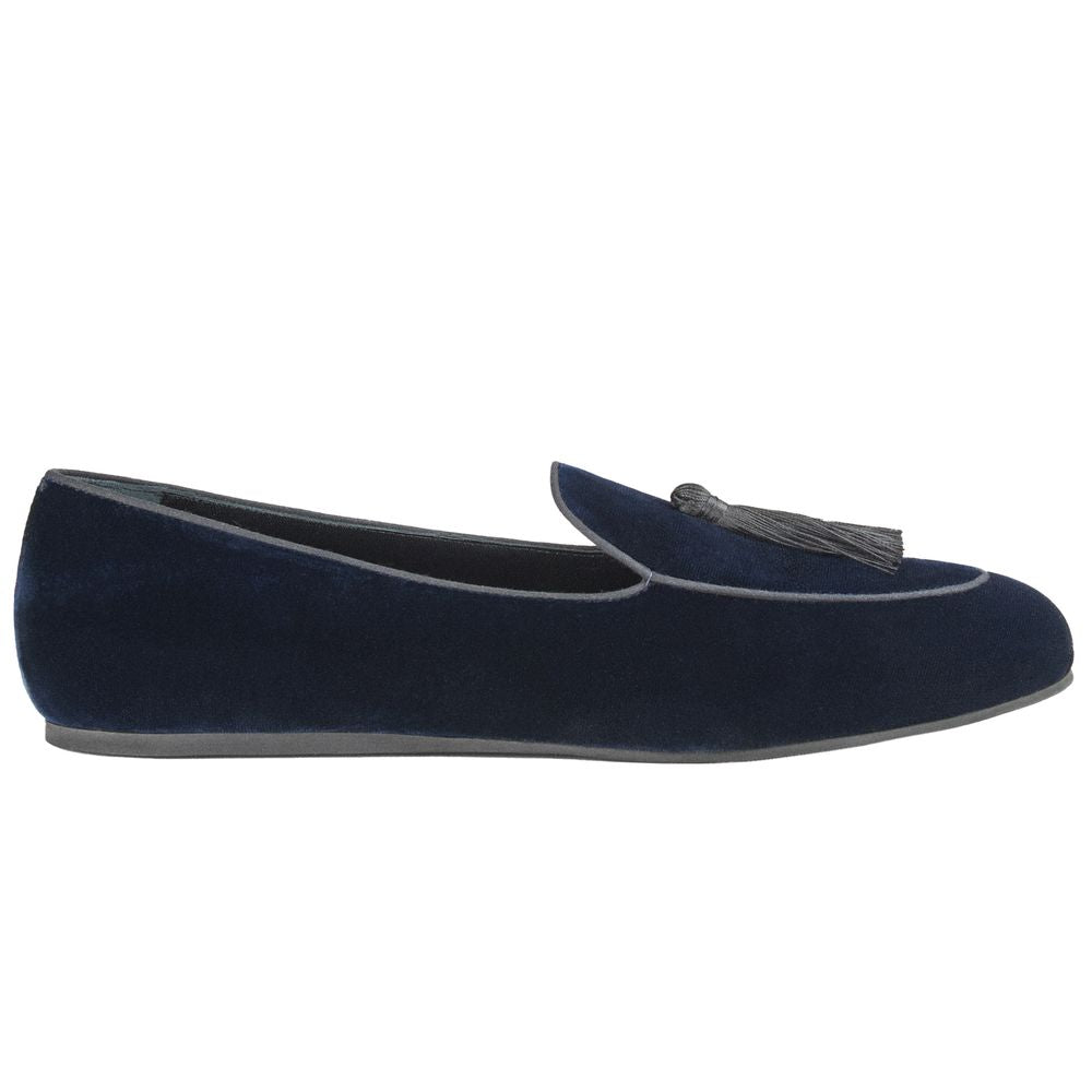 Charles Philip Blue Velvet Loafer CH-15393-EU39.5/US6.5