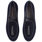 Charles Philip Blue Velvet Loafer CH-15393-EU39.5/US6.5