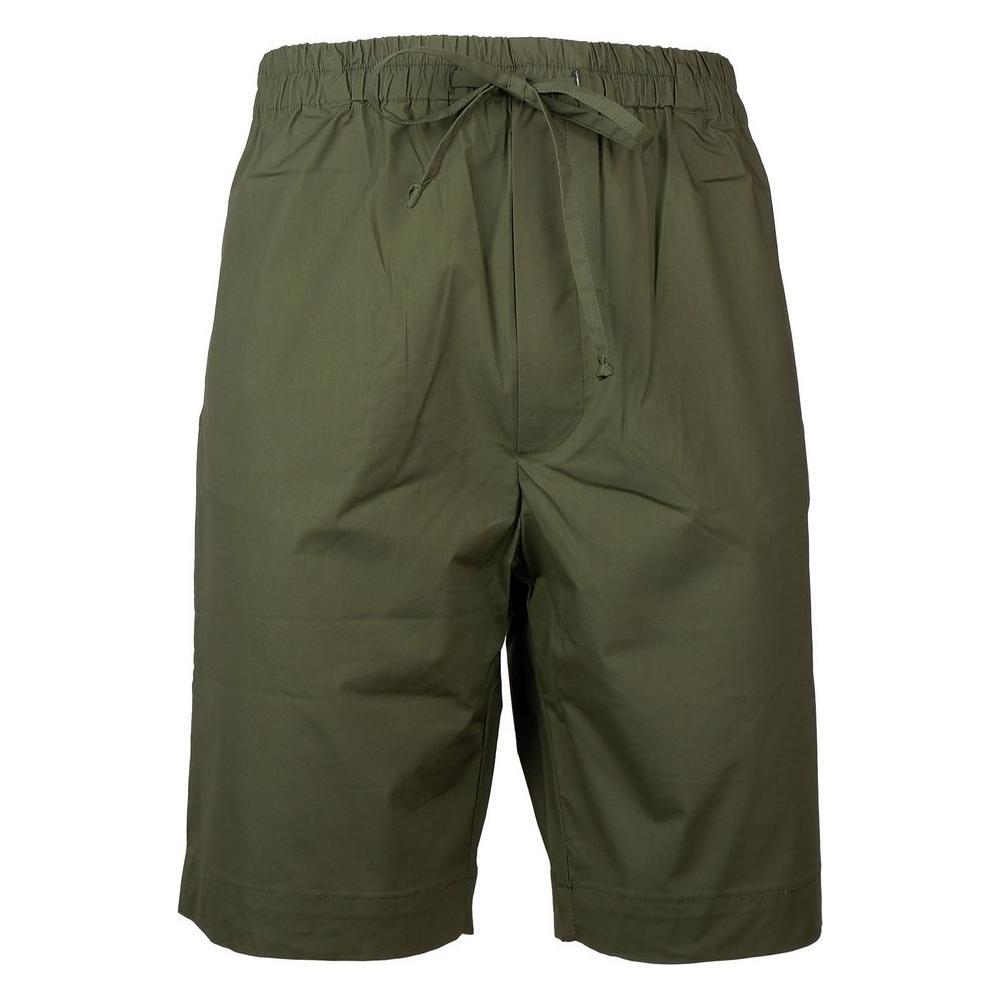 Alpha Studio Green Cotton Short AL-15385-IT46 | S