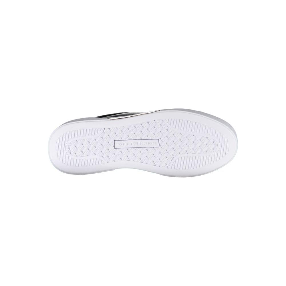 Tommy Hilfiger Black Leather Women Sneaker