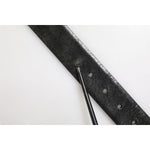 Dolce & Gabbana Black Classic Leather Metal Buckle Belt BEL9430-90