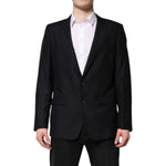 Dolce & Gabbana Dark Blue MARTINI Wool Blazer Coat Jacket KOS2341-52