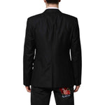 Dolce & Gabbana Black Single Breasted Suit 2 Piece Jacket KOS2342-52