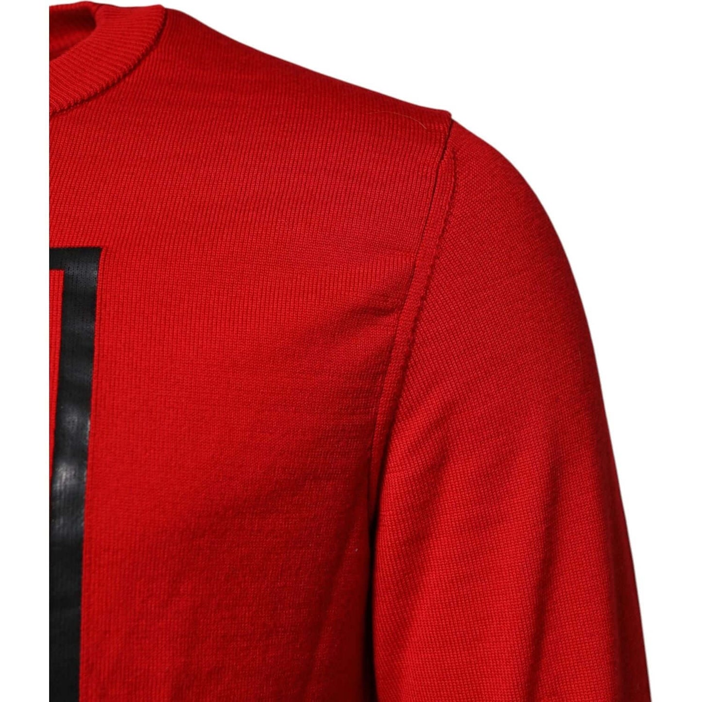 Dolce & Gabbana Red Eye Print Crew Neck Men Pullover Sweater TSH90523-50