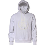 Dolce & Gabbana White Embossed Logo Hooded Sweatshirt Sweater