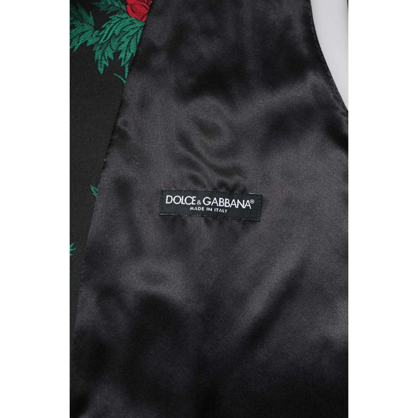Dolce & Gabbana Red Floral Brocade Formal Men Waistcoat Vest TSH90471-48