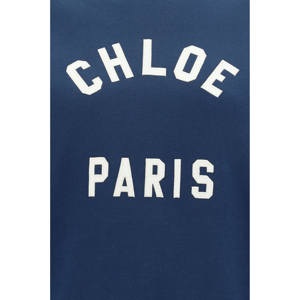 Chloé Blue Cotton Sweatshirt