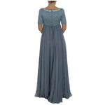 Dolce & Gabbana Blue Silk Crystal Sheath Gown Ball Dress NOC10140-1