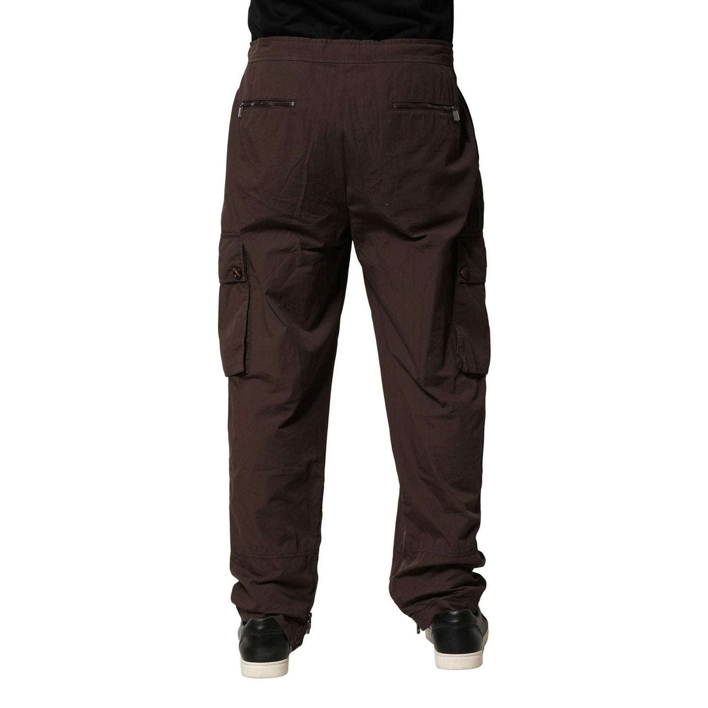 Dolce & Gabbana Brown Cotton Cargo Jogger Men Pants PAN76464-50
