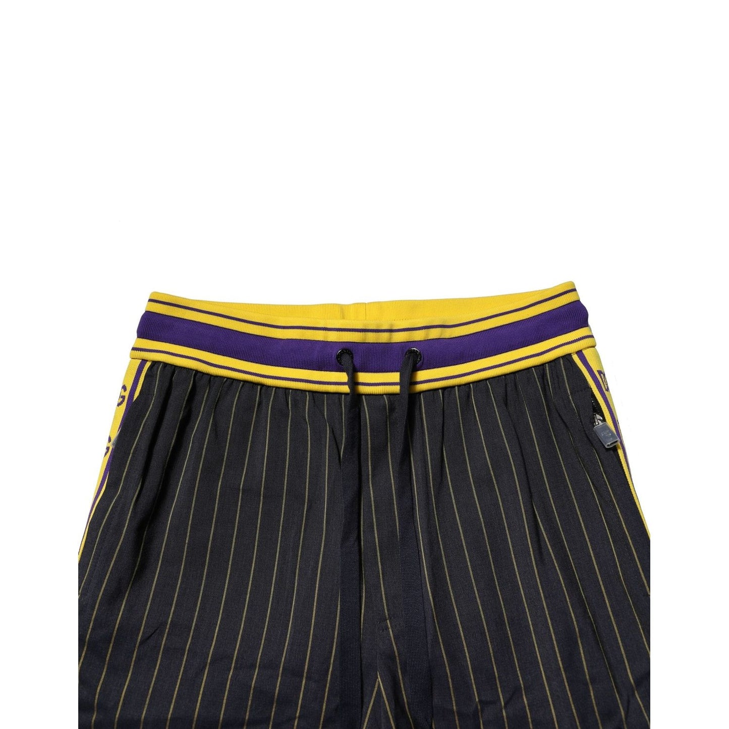 Dolce & Gabbana Multicolor Stripes Wool Jogger Pants PAN76466-50