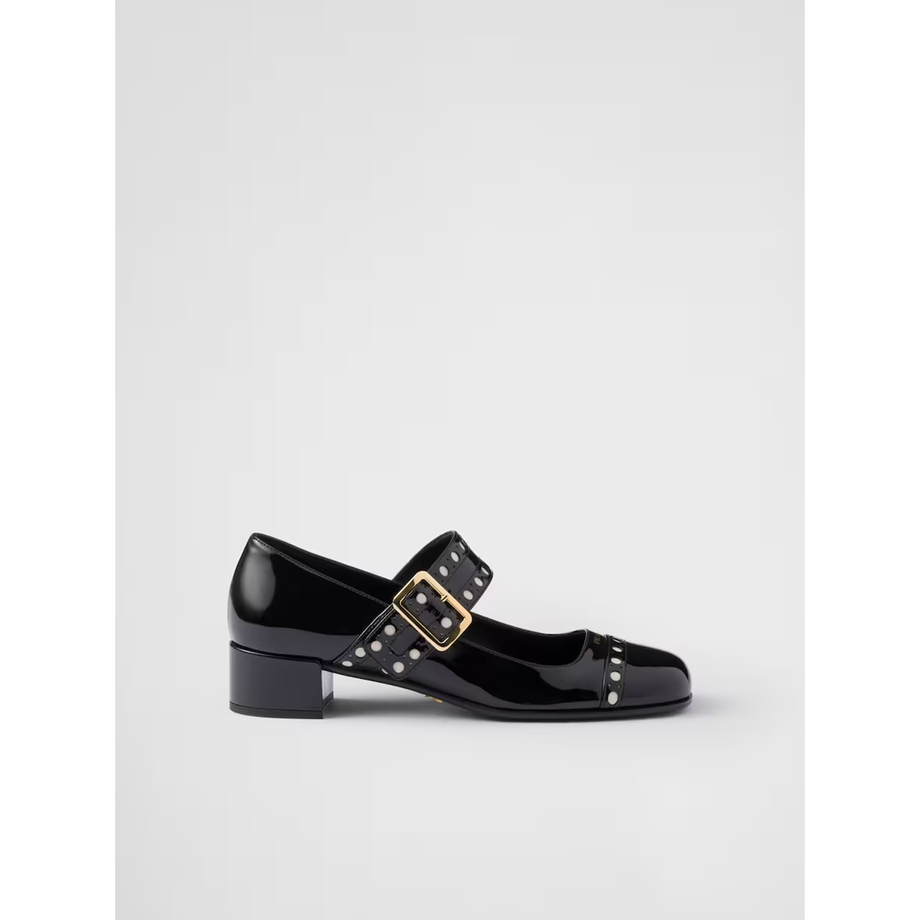 Prada Black Patent leather Mary Jane pumps