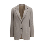 Brunello Cucinelli Ribbed deisgn lurex Jacket BR-M0AZT7511PCXB87-IT40 | M