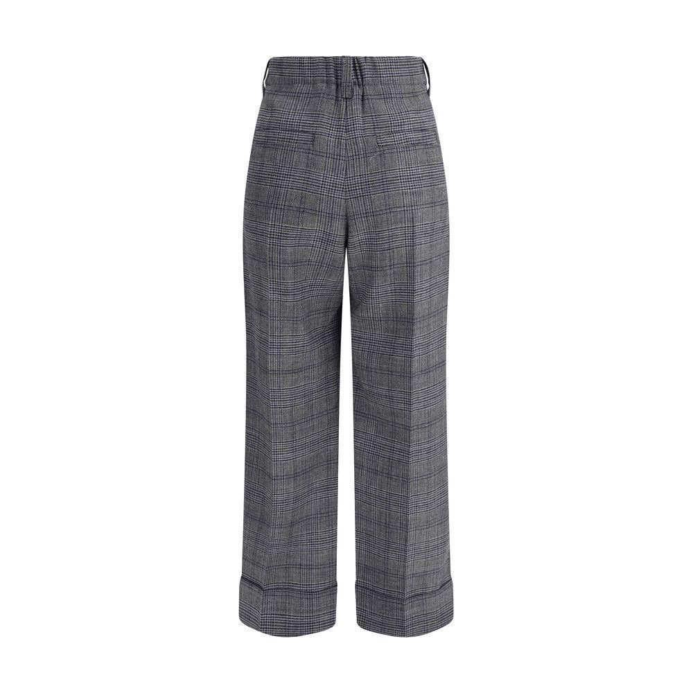 Brunello Cucinelli Prince of Wales patterned Pants BR-MP522P9017C4227-IT42 | L