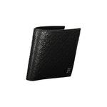 Tommy Hilfiger Elegant Black Leather Wallet with Multi-Compartments TO-27183