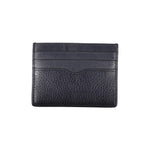 Tommy Hilfiger Sleek Blue Leather Card Holder with Contrast Details TO-27188