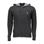 U.S. POLO ASSN. Black Cotton Mens Cardigan
