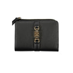 Tommy Hilfiger Sleek Black Zip Wallet with Coin Purse TO-27150
