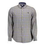 U.S. POLO ASSN. Blue Cotton Men Shirt US-16877-L
