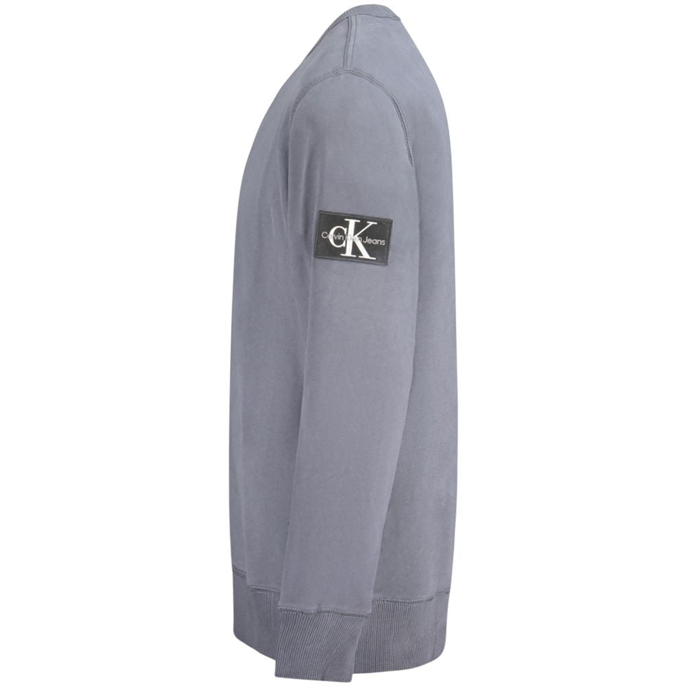 Calvin Klein Blue Cotton Men Sweater CA-33803-S