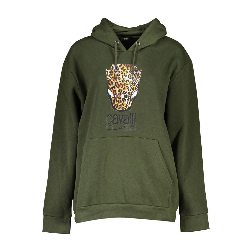 Cavalli Class Green Cotton Sweater CA-28857-M