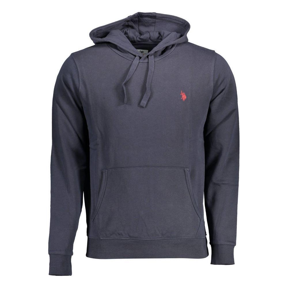 U.S. POLO ASSN. Blue Cotton Men Sweater US-16837-M