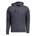 U.S. POLO ASSN. Blue Cotton Men Sweater US-16837-M