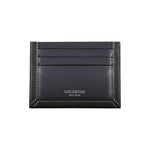 Tommy Hilfiger Sleek Blue Leather Card Holder with Contrast Detail TO-27177