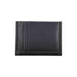 Tommy Hilfiger Sleek Blue Leather Card Holder with Contrast Detail TO-27177