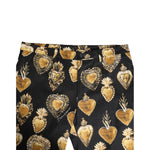 Dolce & Gabbana Black Gold Sacred Heart Print Pants PAN76444-48