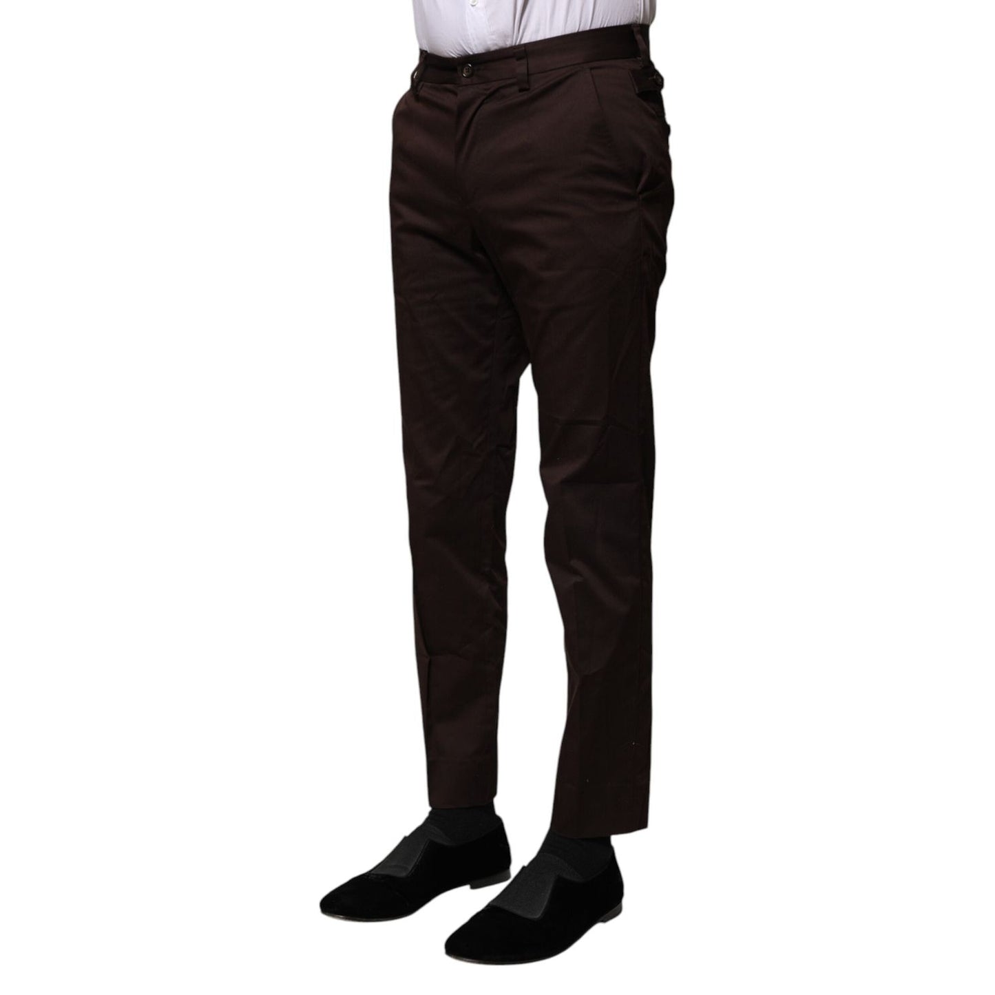Dolce & Gabbana Brown Cotton Formal Dress Pants PAN76462-44