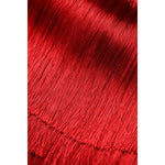 Dolce & Gabbana Red Silk Strapless Fringe Crop Tube Top TSH906741-36