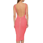 Balmain Pink Viscose Dress BA-15518-IT40|S
