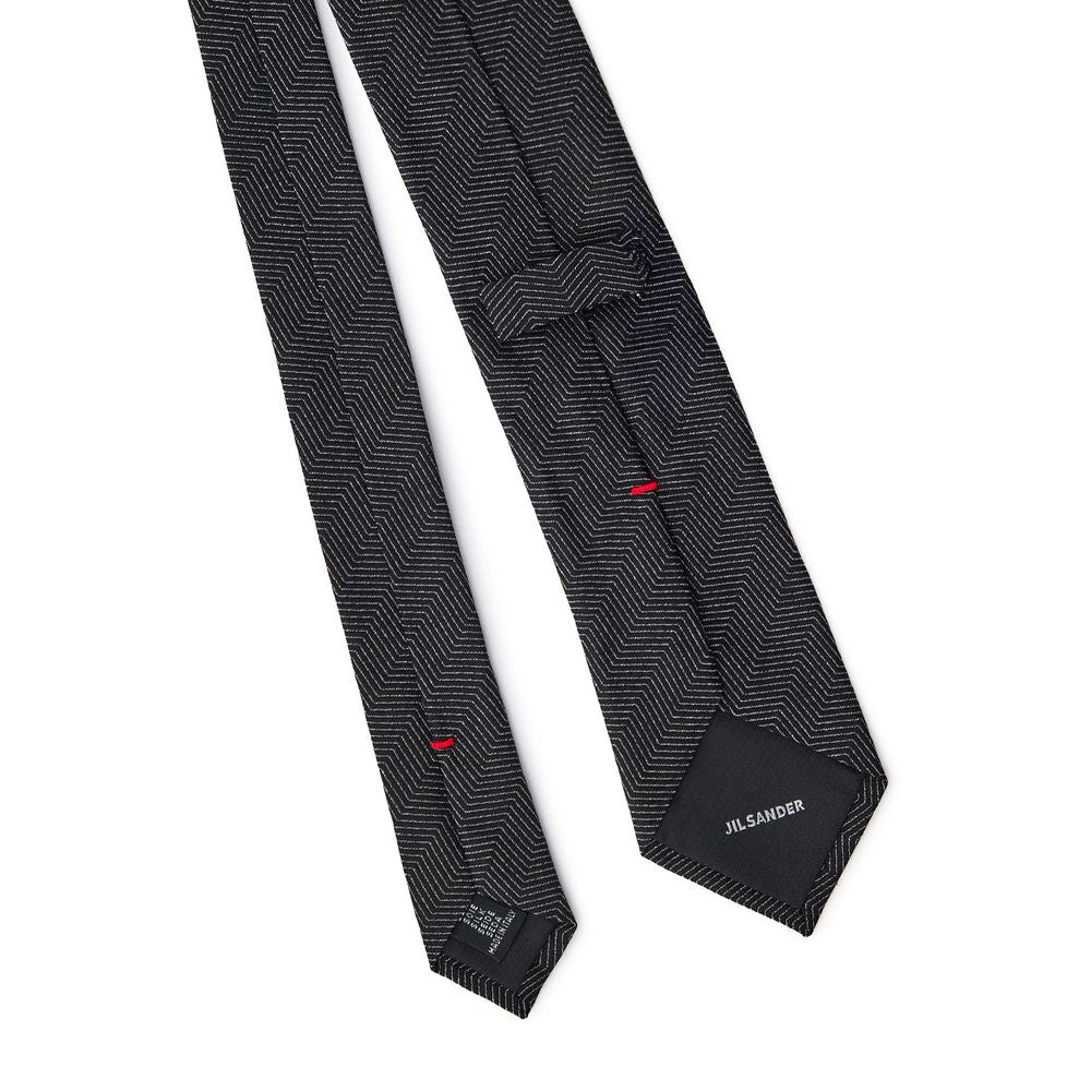 Jil Sander Black Silk Ties & Bowty JISA-9084676