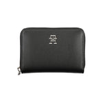 Tommy Hilfiger Elegant Black Zip Wallet with Multiple Compartments TO-27159