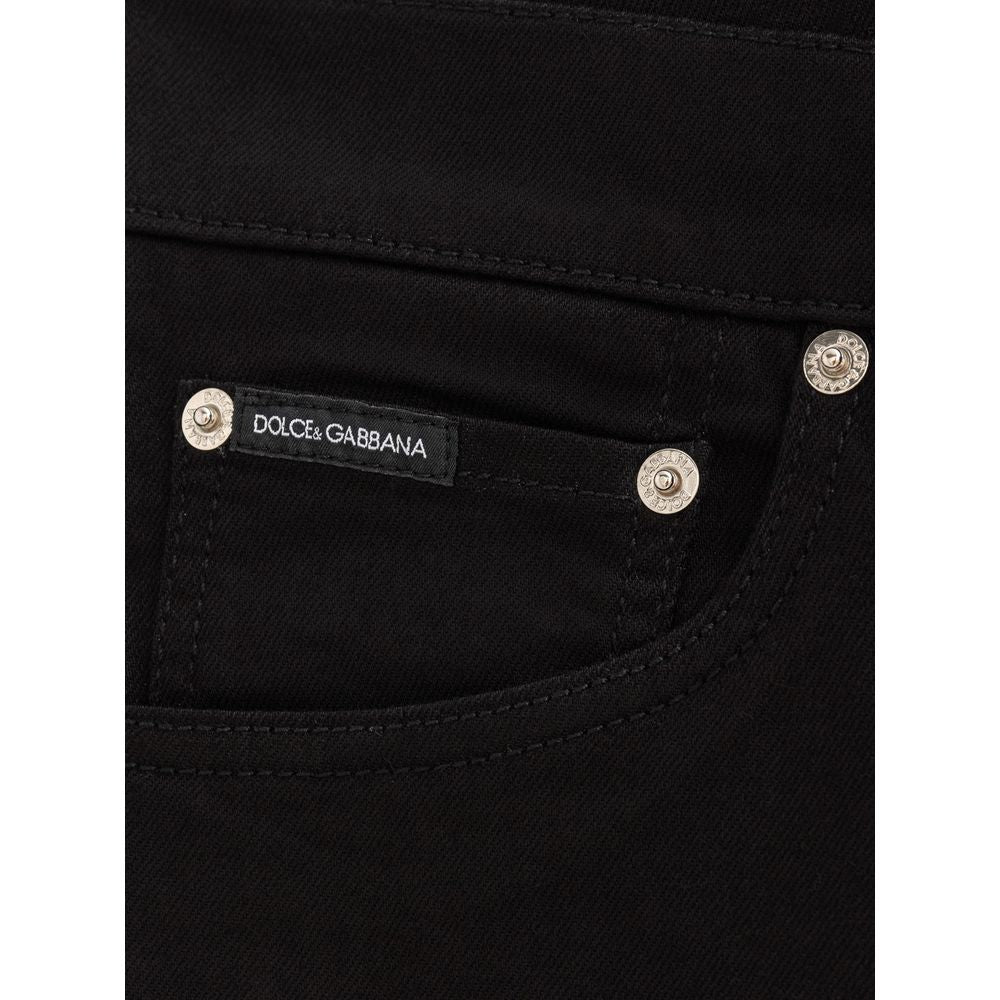 Dolce & Gabbana Black Cotton Jeans Denim DO-8362676-IT48 | M