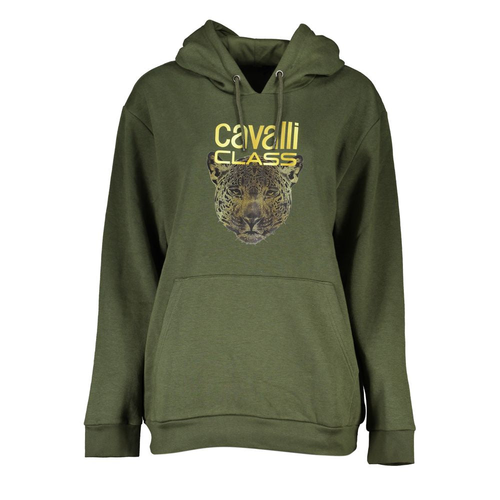 Cavalli Class Green Cotton Sweater CA-28861-M