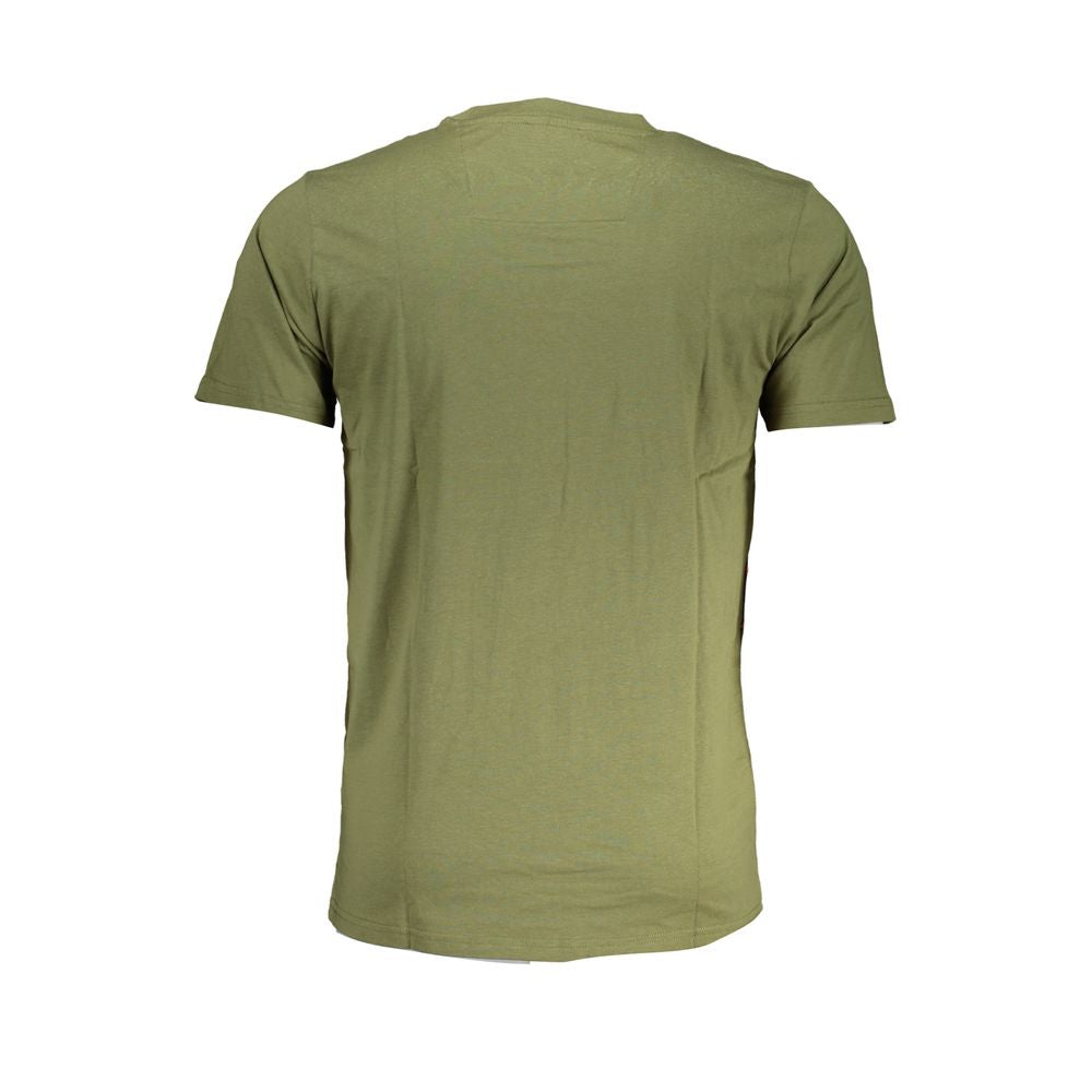Cavalli Class Green Cotton T-Shirt CA-28637-L