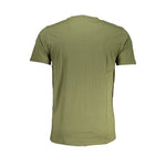 Cavalli Class Green Cotton T-Shirt CA-28637-L