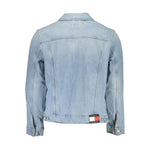 Tommy Hilfiger Light Blue Cotton Men Jacket TO-29375-S