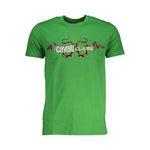 Cavalli Class Green Cotton T-Shirt CA-28569-M