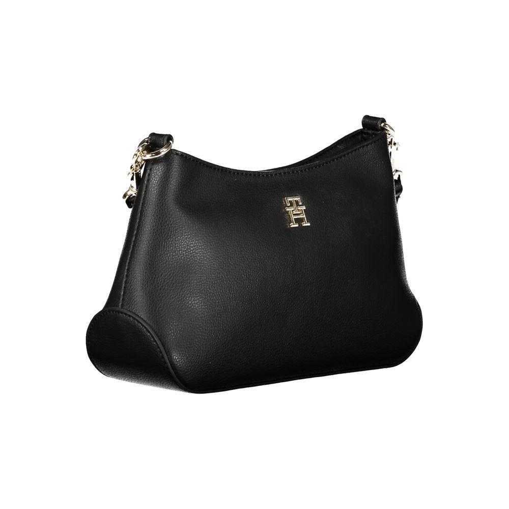 Tommy Hilfiger Black Polyester Handbag TO-27586