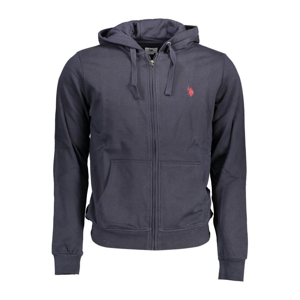 U.S. POLO ASSN. Blue Cotton Men Sweater US-16907-XL