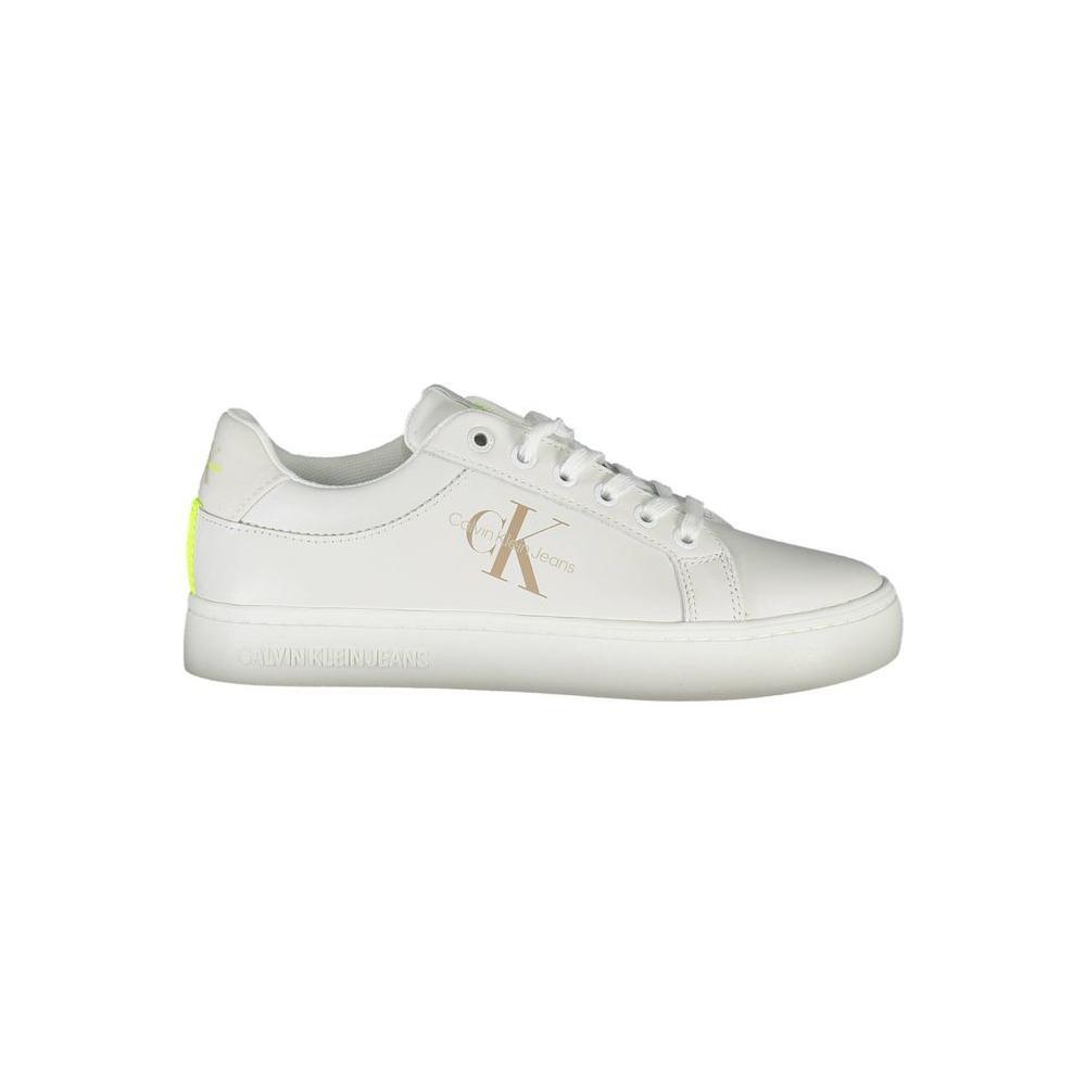 Calvin Klein White Leather Women Sneaker