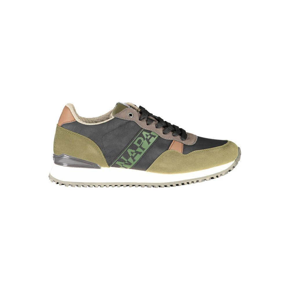 Napapijri Green Polyester Men Sneaker NA-37429-EU40/US7