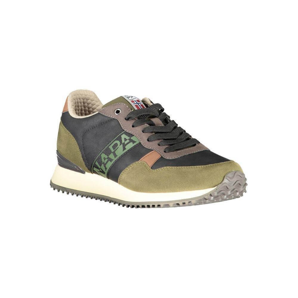 Napapijri Green Polyester Men Sneaker NA-37429-EU40/US7