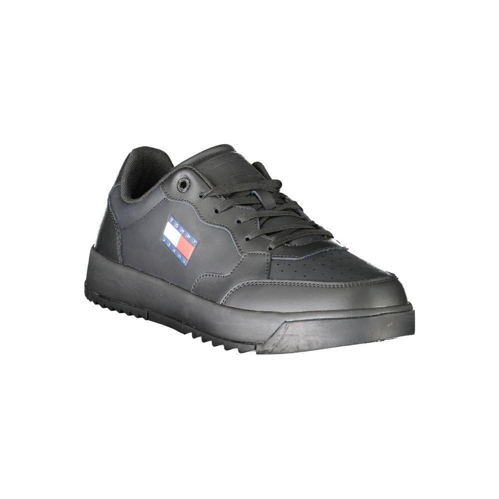 Tommy Hilfiger Black Polyethylene Men Sneaker TO-31949-EU40/US7