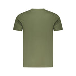 Cavalli Class Green Cotton Men T-Shirt CA-36650-M