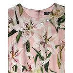 Dolce & Gabbana Pink Lily Viscose Sheath Stretch Midi Dress DR81731-40