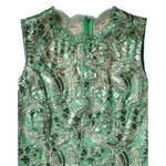Dolce & Gabbana Green Cotton Floral Lace Sheath Midi Dress DR81732-42