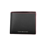 Tommy Hilfiger Elegant Black Leather Wallet TO-27529